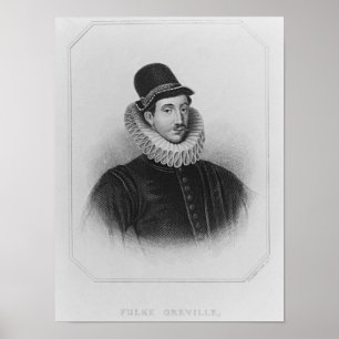 Portrait of Fulke Greville  1st Baron Brooke Poster