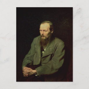 Portrait of Fyodor Dostoyevsky 1872 Postcard