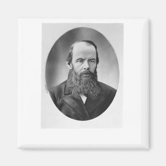 Portrait of Fyodor Mikhailovich Dostoyevsky Magnet (Front)
