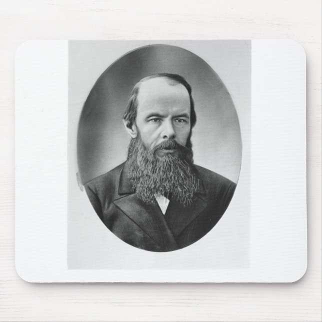 Portrait of Fyodor Mikhailovich Dostoyevsky Mouse Mat (Front)