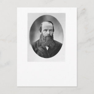 Portrait of Fyodor Mikhailovich Dostoyevsky Postcard