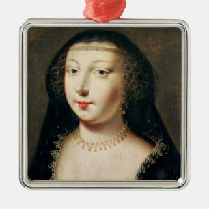 Portrait of Gabrielle d'Estrees Metal Tree Decoration