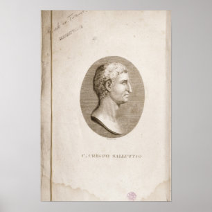 Portrait of Gaius Crispus Sallust Poster