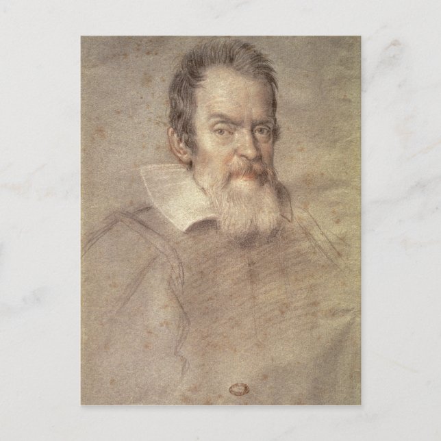 Portrait of Galileo Galilei  Astronomer Postcard (Front)