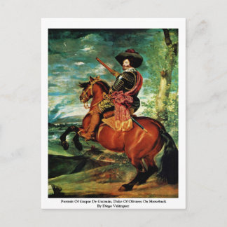 Portrait Of Gaspar De Guzmán, Duke Of Olivares Postcard