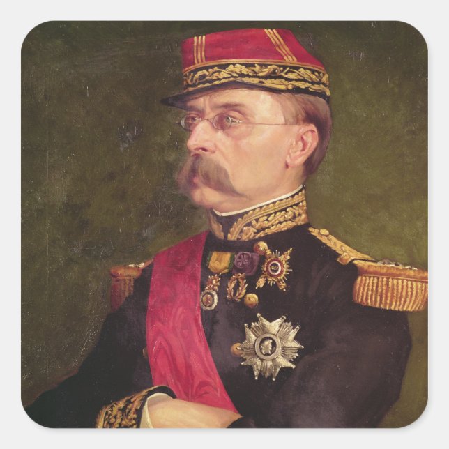 Portrait of General Louis Faidherbe  1884 Square Sticker (Front)