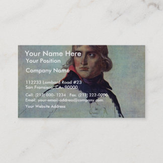 Portrait Of General Napoleon Bonaparte By David Ja Business Card