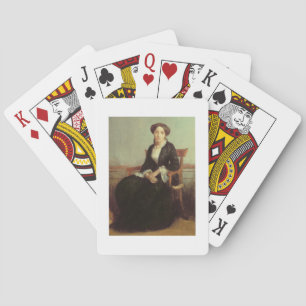 Portrait of Genevieve Celine, 1850 (oil on canvas) Playing Cards