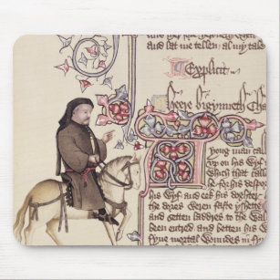 Portrait of Geoffrey Chaucer  facsimile from Mouse Mat