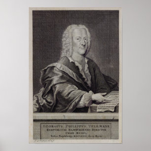 Portrait of Georg Philipp Telemann Poster