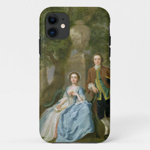 Portrait of George and Margaret Rogers, c.1748-50 iPhone 11 Case