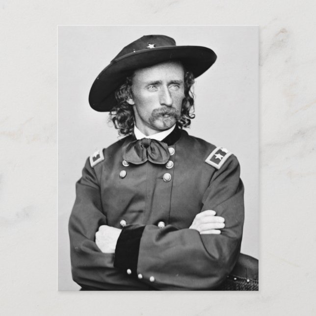 Portrait of George Armstrong Custer Postcard (Front)
