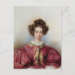 Portrait of George Sand 1830 Postcard