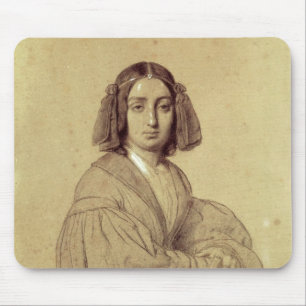 Portrait of George Sand  1837 Mouse Mat