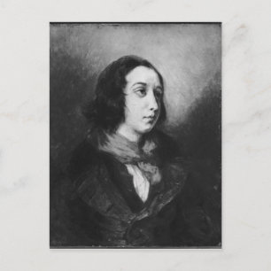 Portrait of George Sand, 1838 Postcard