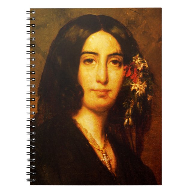 Portrait of George Sand by Auguste Charpentier Notebook (Front)