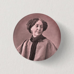 Portrait of George Sand by Nadar 3 Cm Round Badge