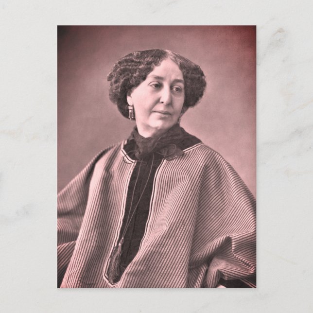 Portrait of George Sand by Nadar Postcard (Front)
