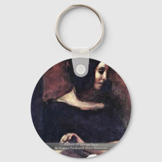 Portrait Of George Sand Key Ring