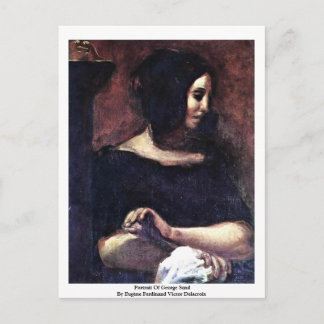 Portrait Of George Sand Postcard