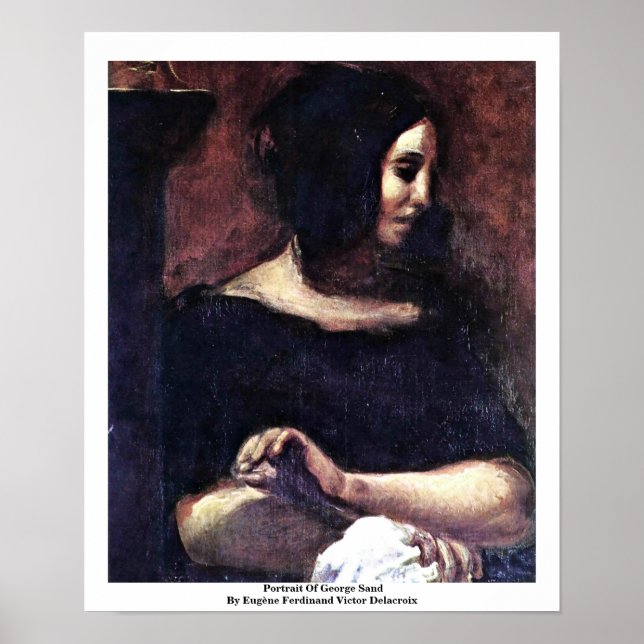 Portrait Of George Sand Poster (Front)