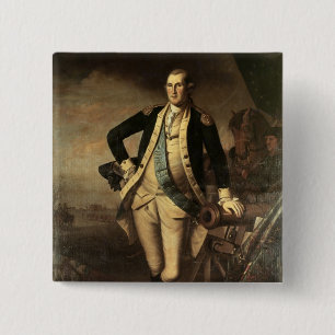 Portrait of George Washington, 1779 15 Cm Square Badge
