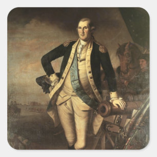 Portrait of George Washington, 1779 Square Sticker