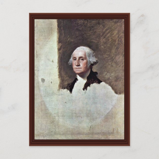 Portrait Of George Washington,  By Gilbert Stuart Postcard (Front)