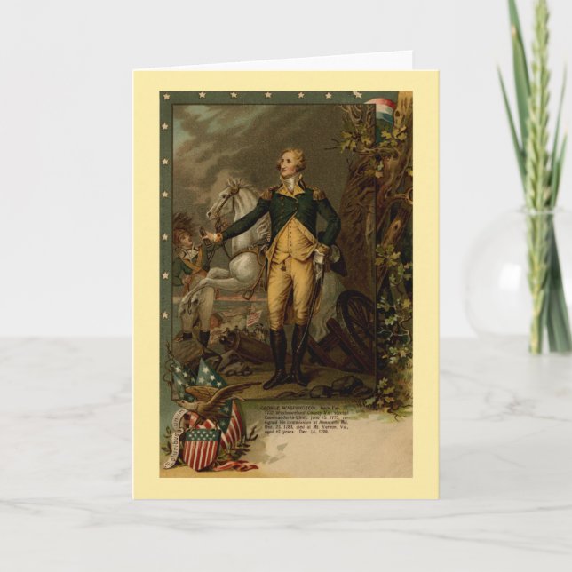 Portrait of George Washington Card (Front)