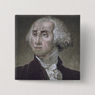Portrait of George Washington, from 'Le Costume An 15 Cm Square Badge
