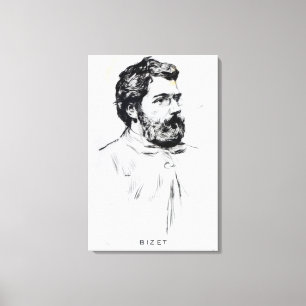 Portrait of Georges Bizet Canvas Print