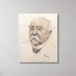 Portrait of Georges Clemenceau Canvas Print