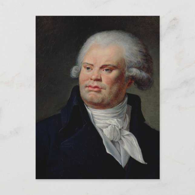 Portrait of Georges Danton Postcard (Front)