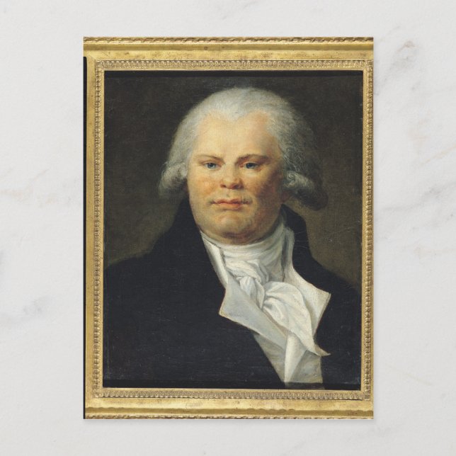 Portrait of Georges Danton Postcard (Front)