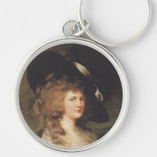 Portrait of Georgiana, Duchess of Devonshire Key Ring