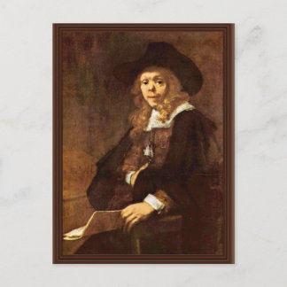Portrait Of Gerard De Lairesse By Rembrand Postcard