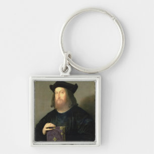 Portrait of Gian Giorgio Trissino (1478-1550) (oil Key Ring