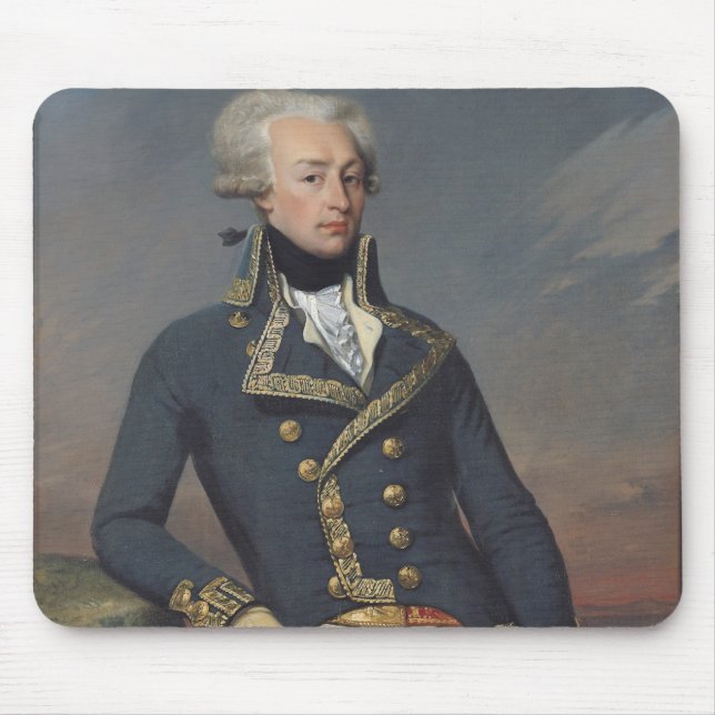 Portrait of Gilbert Motier as a Lieutenant Mouse Mat (Front)