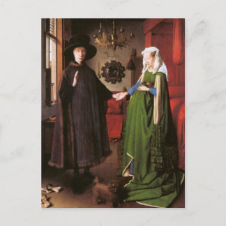 Portrait of Giovanni Arnolfini and his Wife Postcard
