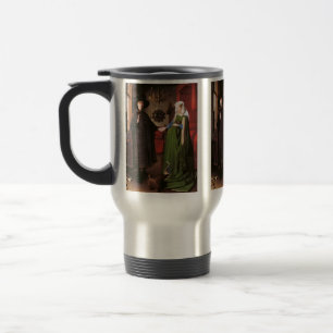Portrait of Giovanni Arnolfini and his Wife Travel Mug