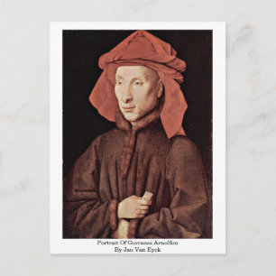 Portrait Of Giovanni Arnolfini By Jan Van Eyck Postcard