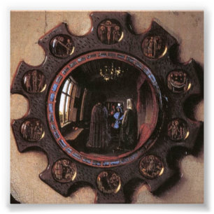 Portrait of Giovanni Arnolfini & Wife (detail) Photo Print