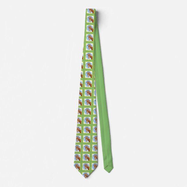 Portrait of giraffe in frame of leaves tie (Front)