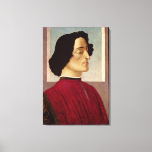 Portrait of Giuliano de' Medici  c.1480 Canvas Print