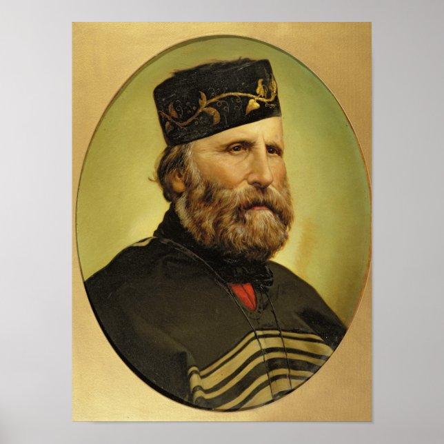 Portrait of Giuseppe Garibaldi Poster (Front)