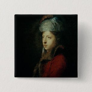 Portrait of Giuseppe Marchi  1753 15 Cm Square Badge