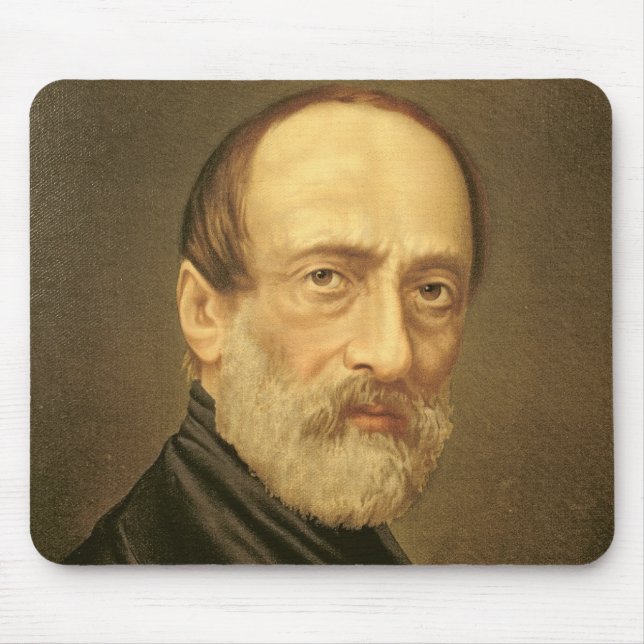 Portrait of Giuseppe Mazzini Mouse Mat (Front)