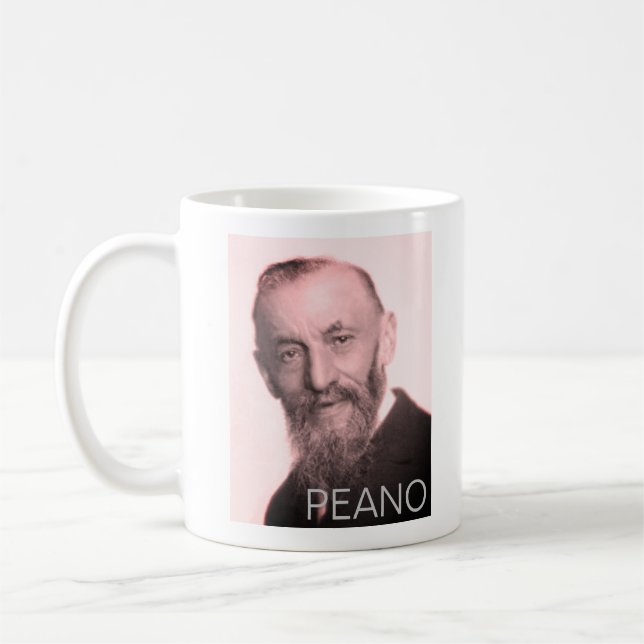 Portrait of Giuseppe Peano Coffee Mug (Left)