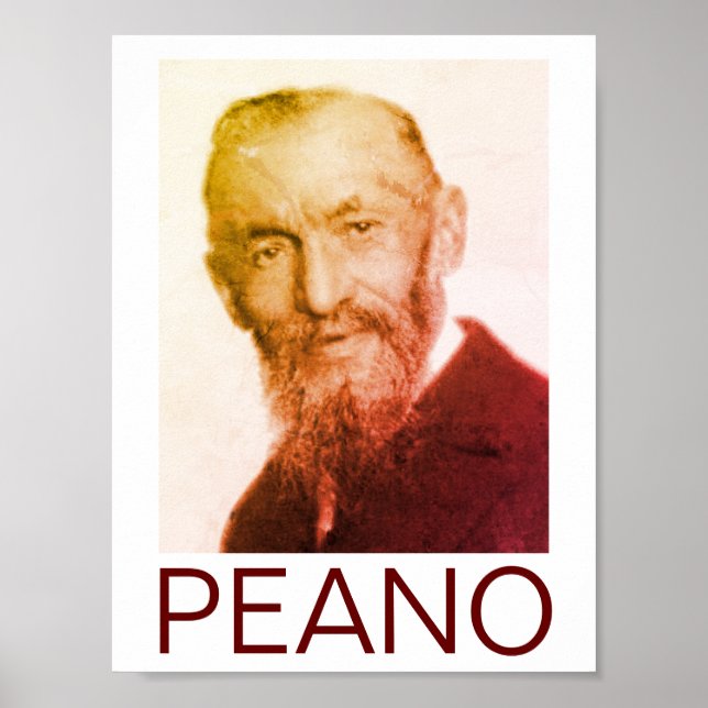 Portrait of Giuseppe Peano Poster (Front)