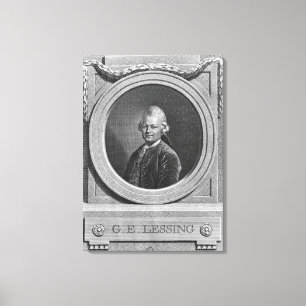 Portrait of Gotthold Ephraim Lessing Canvas Print